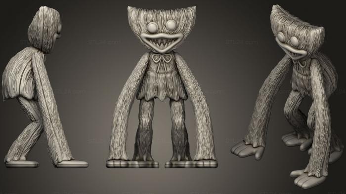 Figurines heroes, monsters and demons (HUGGY WUGGY, STKM_0869) 3D models for cnc
